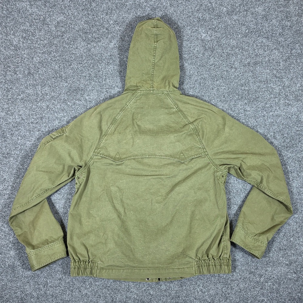 Polo Ralph Lauren Womens Olive Green Hooded Windbreaker Jacket Size Medium - Picture 2 of 8